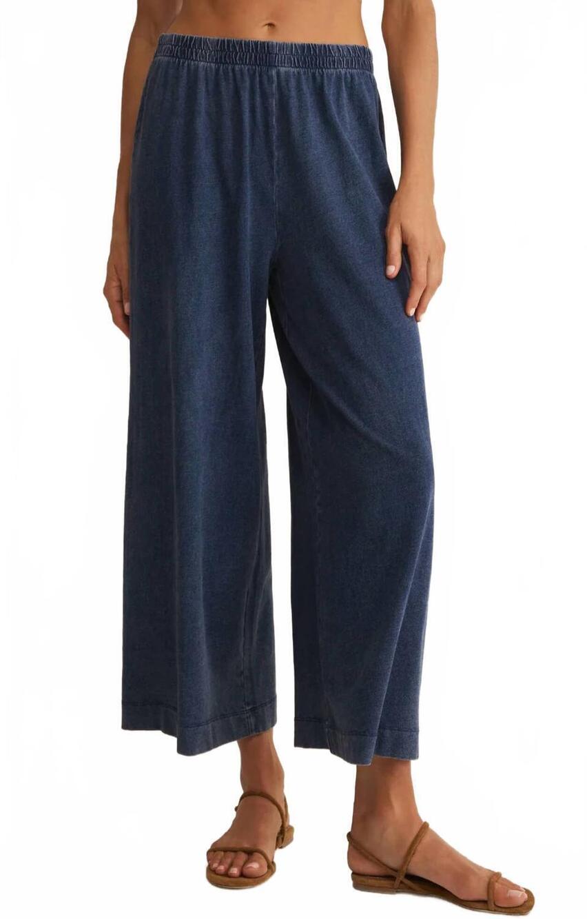 NEW Z SUPPLY scout jersey denim pant in indigo